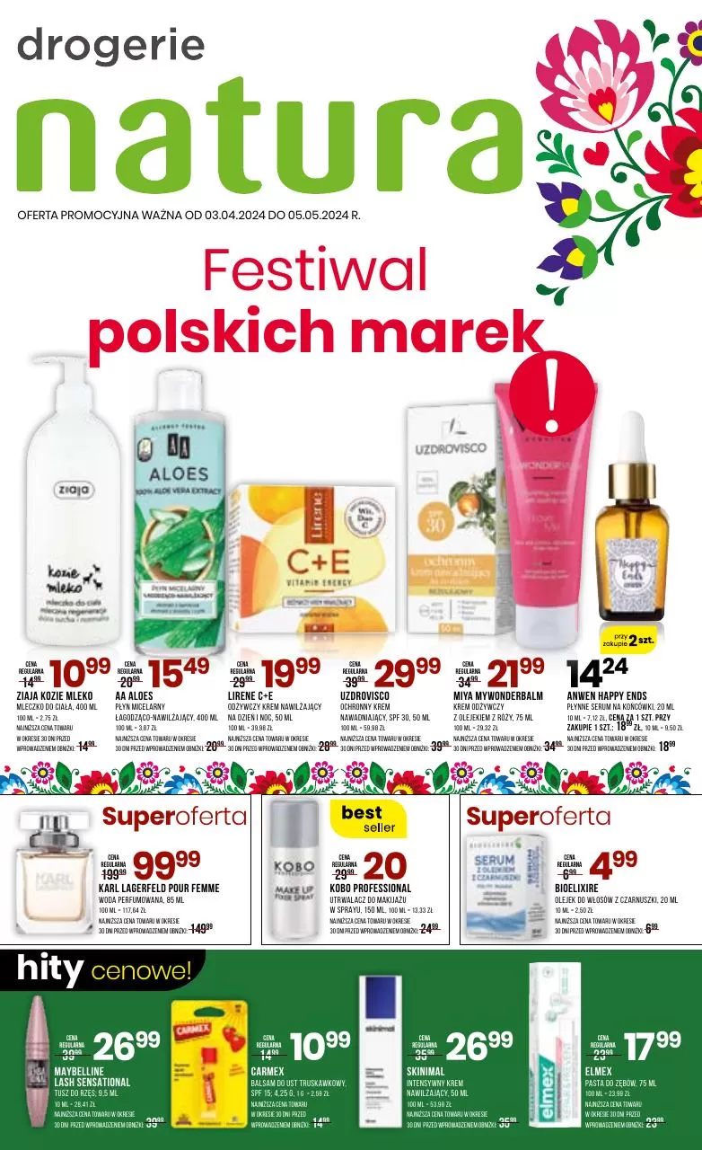 Gazetka promocyjna Żabka. Tytuł: Festiwal polskich marek. Oferta obowiązuje: 2024-04-03 - 2024-05-05